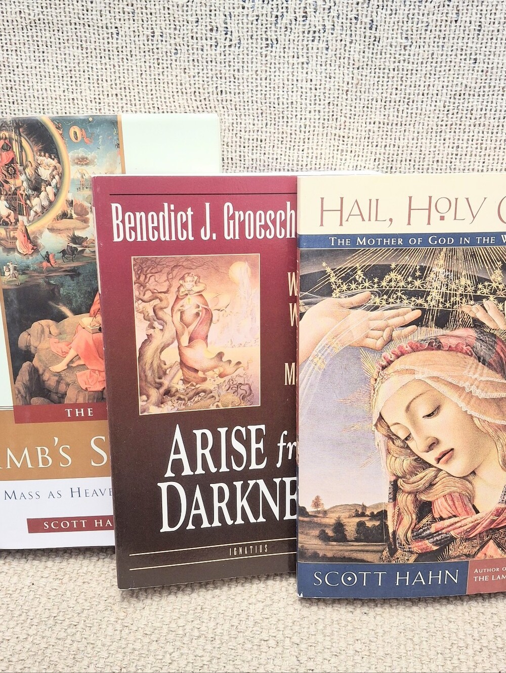 Scott Hahn Catholic Book Lot Lamb's Supper Hail Holy Queen Groeschel